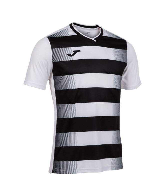 Camiseta Joma Manga Corta Europa V Blanco Negro