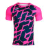 Camiseta De Rugby Manga Corta Myskin III Rosa Flúor Marino