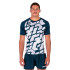 Camiseta De Rugby Manga Corta Myskin III Marino Blanco
