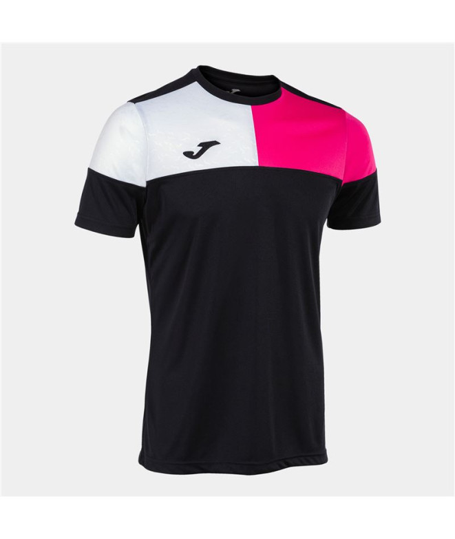 Camiseta Manga Corta Joma Crew V Hombre Negro...