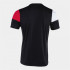 Camiseta Manga Corta Joma Crew V Hombre Negro Rojo Blanco