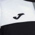 Camiseta Manga Corta Joma Crew V Hombre Negro Gris Blanco