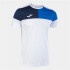 Camiseta De Fútbol Joma Manga Corta Crew V Blanco Royal Marino