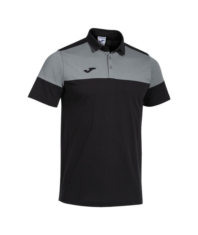 Polo Joma Manga Corta Crew V hombre/niiño negro...