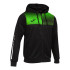Chaqueta de Fútbol Joma Con Capucha Eco Supernova hombre/niiño negro Verde Flúor