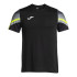 Camiseta de Running Joma Elite XI Manga Corta Hombre Negro Amarillo Flúor