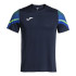 Camiseta de Running Joma Elite XI Manga Corta Hombre Marino Verde Flúor