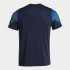 Camiseta de Running Joma Elite XI Manga Corta Hombre Marino Verde Flúor