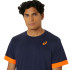 Camiseta de Tenis ASICS Court Ss Top Hombre Azul Oscuro