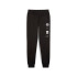 Pantalón Puma Power Graphic Sweatpants Fleece Cl Hombre Negro