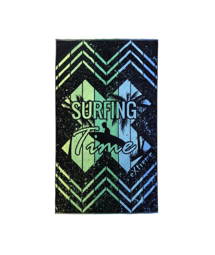 Toalla Secaneta 100X170 Jacquard Terciopelo Surfme Verde