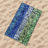 Toalla de Playa y piscina Secaneta Jacquard Terc.Davao Verde