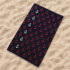 Toalla de Playa y piscina Secaneta Jacquard Terc.Silta Rojo