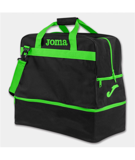 Bolsa Grande Training Iii Negro-Verde Fluor