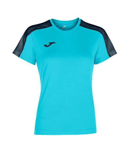 Camiseta Joma Academy Mujer Turquesa Fluor-Marino