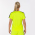 Camiseta Joma Academy Mujer Amarillo Fluor-Negro