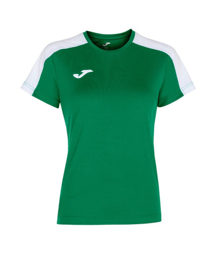 Camiseta Joma Academy Mujer Verde-Blanco