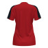 Camiseta Manga Corta Joma Academy Mujer Rojo Negro