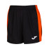 Short Joma Maxi Mujer/Niña Negro Naranja