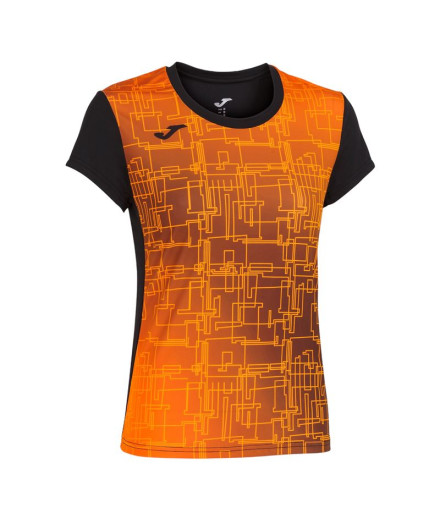 Camiseta Manga Corta Joma Elite VIII Mujer/Niña Negro...