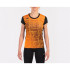 Camiseta Manga Corta Joma Elite VIII Mujer/Niña Negro Naranja