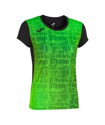 Camiseta Manga Corta Joma Elite VIII Mujer/Niña Negro...