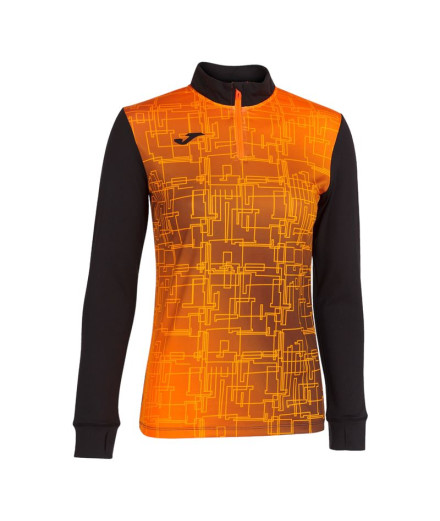 Sudadera Running Joma Elite VIII Mujer/Niña Negro Naranja