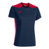 Camiseta Manga Corta Joma Championship VI Mujer Marino Rojo