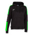 Sudadera Joma Championship IV Con Capucha Mujer Negro Verde Flúor