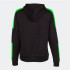 Sudadera Joma Championship IV Con Capucha Mujer Negro Verde Flúor