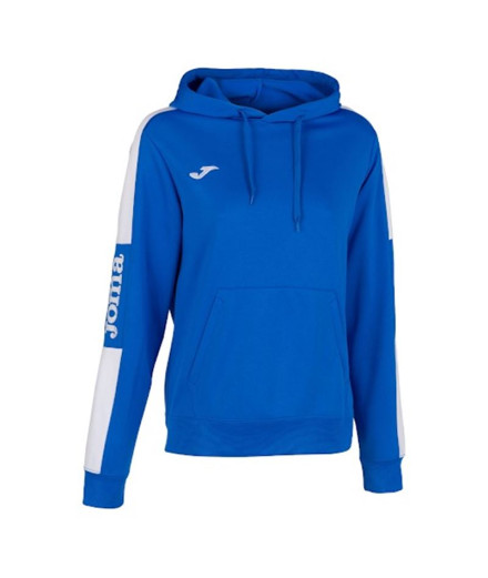 Sudadera Joma Championship IV Con Capucha Mujer Royal Blanco