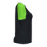 Camiseta de Fútbol Joma Academy IV Manga Corta Mujer Negro Verde Flúor