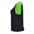 Camiseta de Fútbol Joma Academy IV Manga Corta Mujer Negro Verde Flúor