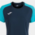 Camiseta de Fútbol Joma Academy IV Manga Corta Mujer Marino Turquesa Flúor