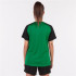 Camiseta de Fútbol Joma Academy IV Manga Corta Mujer Verde Negro