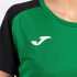 Camiseta de Fútbol Joma Academy IV Manga Corta Mujer Verde Negro