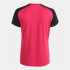 Camiseta de Fútbol Joma Academy IV Manga Corta Mujer Fucsia Negro