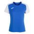 Camiseta de Fútbol Joma Academy IV Manga Corta Mujer Royal Blanco