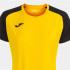 Camiseta de Fútbol Joma Academy IV Manga Corta Mujer Amarillo Negro