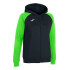 Chaqueta Joma Academy IV Con Capucha Mujer Negro Verde Flúor