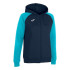 Chaqueta Joma Academy IV Con Capucha Mujer Marino Turquesa Flúor
