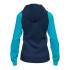 Chaqueta Joma Academy IV Con Capucha Mujer Marino Turquesa Flúor