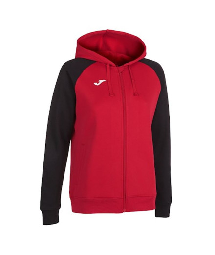 Chaqueta Joma Academy IV Con Capucha Mujer Rojo Negro