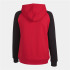 Chaqueta Joma Academy IV Con Capucha Mujer Rojo Negro