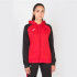 Chaqueta Joma Academy IV Con Capucha Mujer Rojo Negro