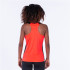 Camiseta de Running Joma Record II Tirantes Mujer Coral Flúor Negro