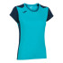 Camiseta de Running Joma Record II Manga Corta Mujer Turquesa Flúor Marino