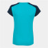Camiseta de Running Joma Record II Manga Corta Mujer Turquesa Flúor Marino