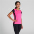 Camiseta de Running Joma Record II Manga Corta Mujer Rosa Flúor Negro