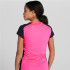 Camiseta de Running Joma Record II Manga Corta Mujer Rosa Flúor Negro